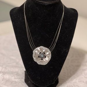 Touchstone Crystal Sand Dollar Pendant Necklace